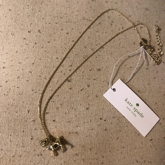 kate spade pug necklace